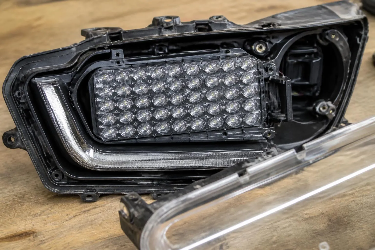 Bloc optique a diodes demonte